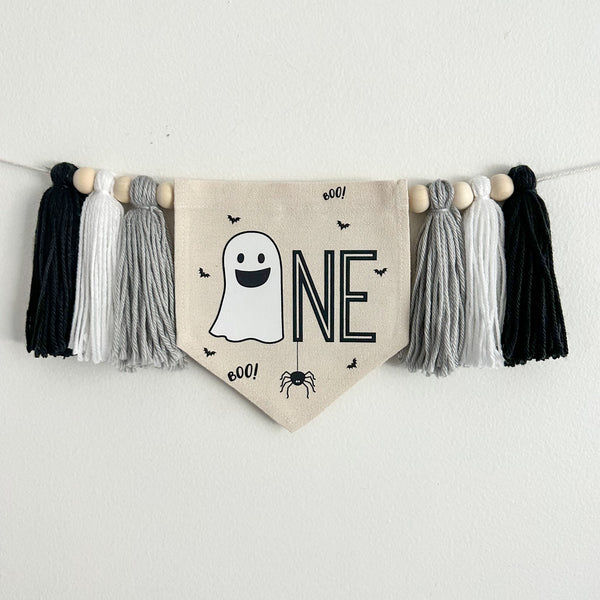 Halloween 1st Birthday Party Decorations | Ghost First Birthday Tassel Banner