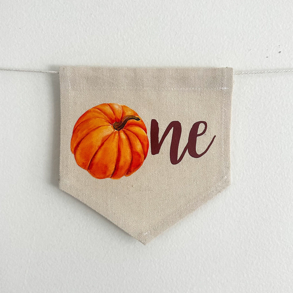 Pumpkin 1st Birthday Party Decorations | Fall First Birthday High Chair Tassel Banner