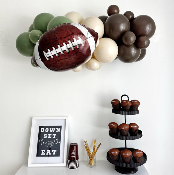 Football Birthday Collection | Football Party Decor | Football Balloon Arch | Sports Balloon Garland | Football Party Decorations