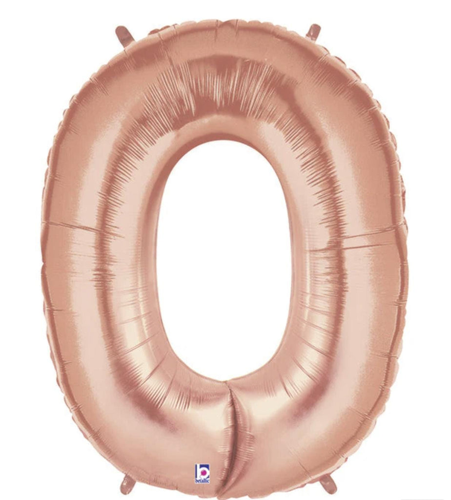 60th Birthday Party Decorations | Rose Gold Balloon Tower