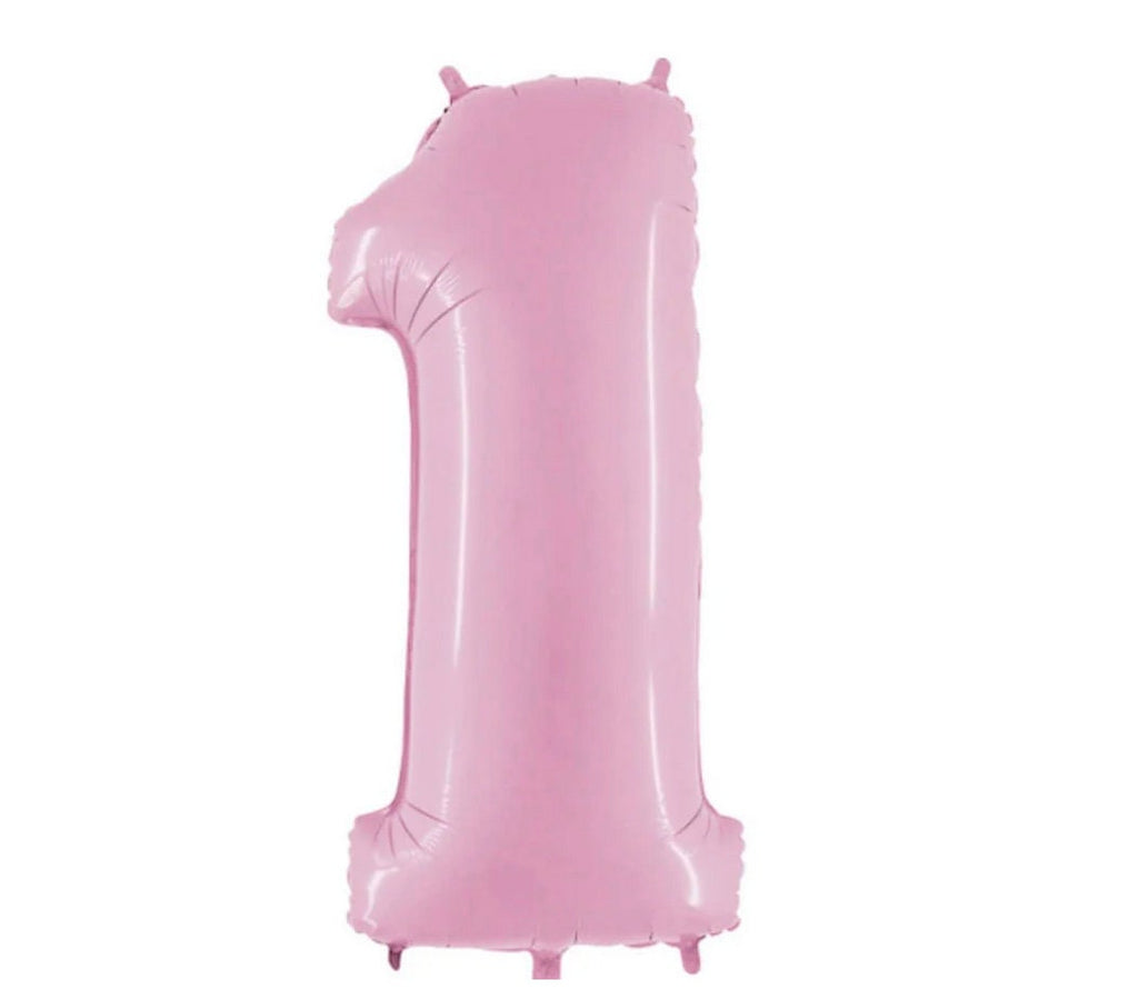 Neutral First Birthday Balloons | Pink Neutral One Balloon Tower