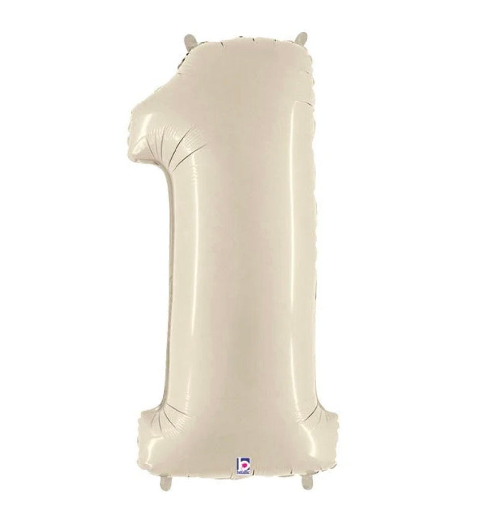 Pink & Brown Football 1st Birthday Balloon Tower