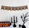 Spider Web Burlap Banner | Halloween Party Decorations