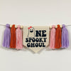 Halloween 1st Birthday Party Decorations, One Spooky Ghoul First Birthday, Ghost High Chair Banner, Pink Bow Spooky Halloween Sign