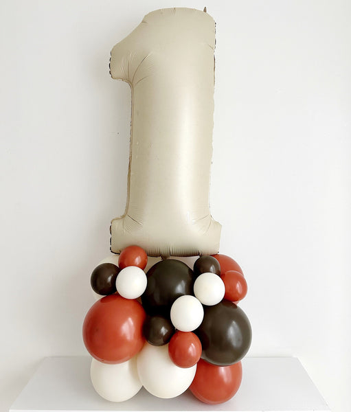 Fall First Birthday Balloons | Autumn Balloon Tower | Fall 1st Birthday Balloons