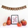 Give Thanks Thanksgiving burlap banner is a rustic design with the words Give Thanks written in brown font with a turkey image flag in between the two words. It&#39;s the perfect addition to your fall home decor.