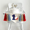 Fishing 1st Birthday High Chair Tassel Banner | OFishally One First Birthday Party Decorations