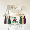 First Down 1st Birthday Tassel Banner