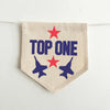 Top One Airplane First Birthday Tassel Banner