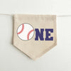 Baseball 1st Birthday Tassel Banner