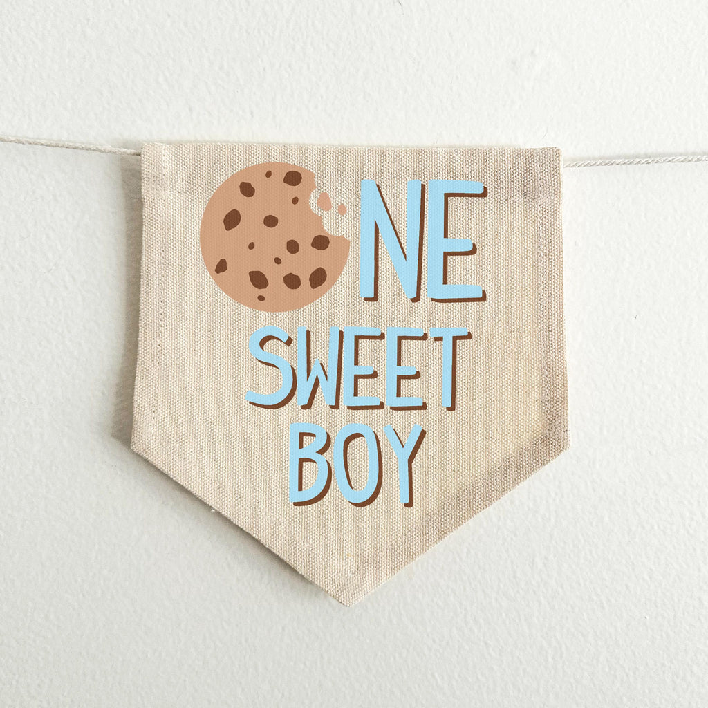 Cookie 1st Birthday Party Decorations, Chocolate Chip Cookie High Chair Banner, Milk and Cookies First Birthday Décor