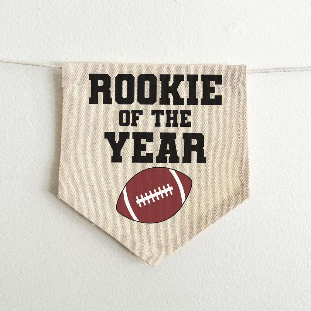 Rookie of the Year Football First Birthday Tassel Banner