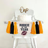 Rookie of the Year Football First Birthday Tassel Banner