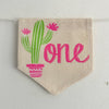 Cactus 1st Birthday Banner, Fiesta Birthday Party Decorations, Succulent First Birthday High Chair Banner