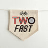 Two Fast 2nd Birthday Tassel Banner, Race Car Highchair Decoration, Racing Second Birthday Party Sign