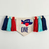 Airplane 1st Birthday Party Decorations, Aviation First Birthday High Chair Banner, Pilot Wall Flag