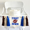 First Down Football First Birthday Tassel Banner