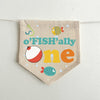 Fishing 1st Birthday Party Decorations, OFishally One High Chair Banner, The Big One First Birthday Tassel Banner