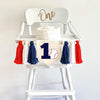 Baseball 1st Birthday Tassel Banner