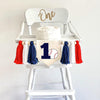 Baseball 1st Birthday Tassel Banner