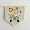 Wild One 1st Birthday Decorations, Wild Animals High Chair Banner, Safari First Birthday Sign, Jungle Décor, Zoo Theme Highchair Banner