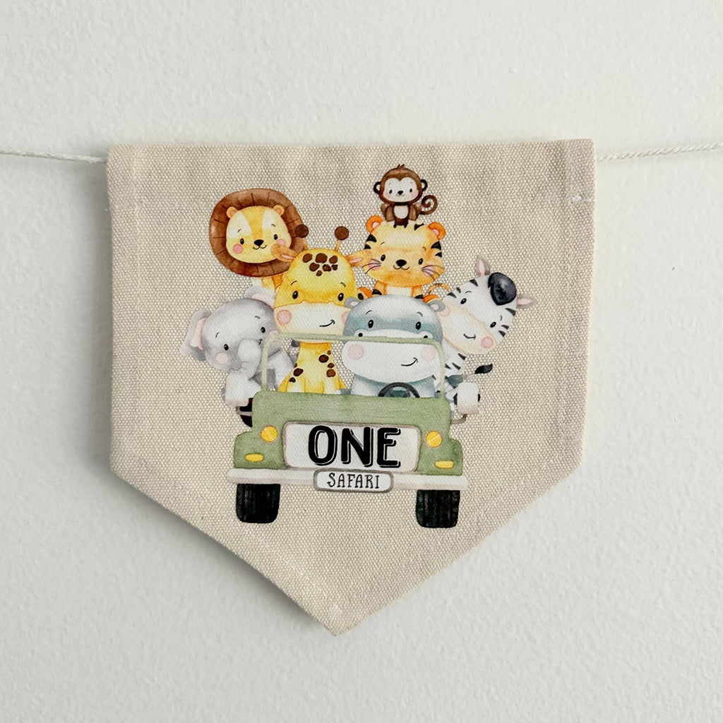 Wild One 1st Birthday Decorations, Wild Animals High Chair Banner, Safari First Birthday Sign, Jungle Décor, Zoo Theme Highchair Banner