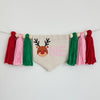 Reindeer 1st Birthday Party Decorations, Oh What Fun Christmas High Chair Banner, Pink Holiday First Birthday Sign
