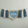 Valentine's Day First Birthday Tassel Banner