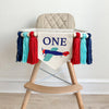 Airplane 1st Birthday Party Decorations | Aviation First Birthday High Chair Tassel Banner