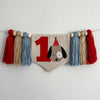 Dog 1st Birthday Party Decorations | Puppy First Birthday High Chair Tassel Banner