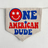One American Dude 1st Birthday Tassel Banner