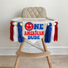 One American Dude 1st Birthday Tassel Banner