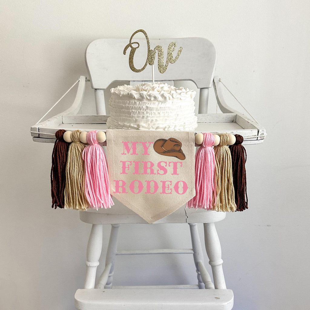 Western 1st Birthday Party Decorations, Cowboy First Birthday, My First Rodeo Highchair Banner, Cowboy Hat, Wild West, Wild One Theme Sign