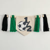Soccer Half Birthday Tassel Banner, Six Month Soccer Highchair Party Decorations, Little Goalie Birthday Party Sign, Half Birthday Decor