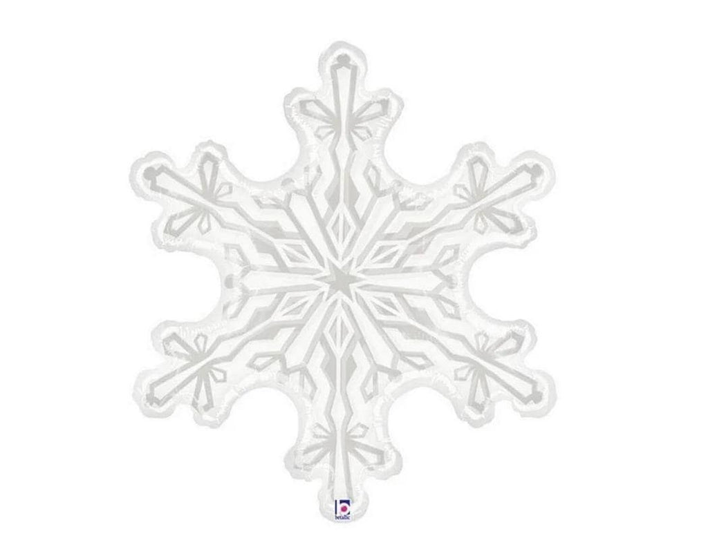 Winter Wonderland First Birthday Balloons | Snowflake Balloon Tower