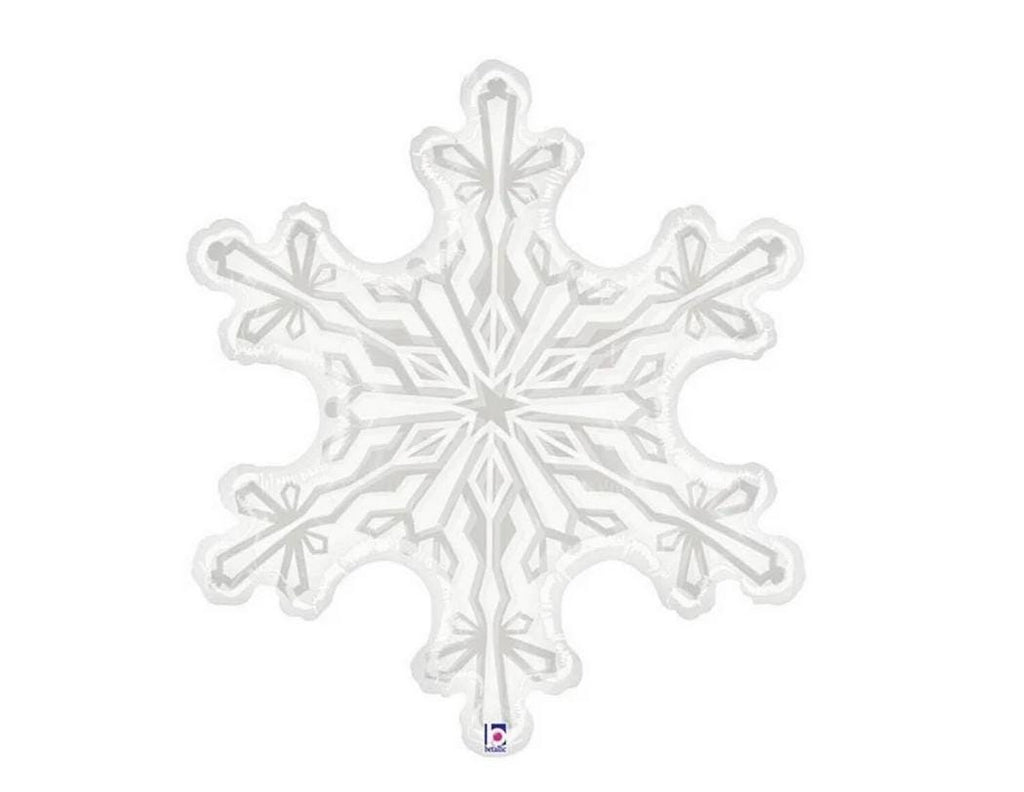 Winter Wonderland First Birthday Balloons | Snowflake Balloon Tower