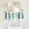 Valentine's Day First Birthday Tassel Banner
