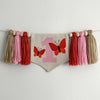 Butterfly First Birthday Highchair Tassel Banner