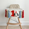 Dog 1st Birthday Party Decorations | Puppy First Birthday High Chair Tassel Banner