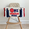 One American Dude 1st Birthday Tassel Banner