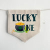 St Patrick's Day Lucky One First Birthday Tassel Banner