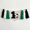Soccer 1st Birthday Tassel Banner