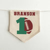First Down 1st Birthday High Chair Banner, Football Decorations, Custom Sports First Birthday Party Tassel Banner