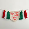 Christmas Half Birthday Party Decorations, Halfway to One Holiday High Chair Banner, Peppermint 6 Month Sign