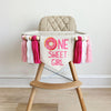 Donut 1st Birthday Party Decorations, Sweet One First Birthday, Pink Doughnut High Chair Banner