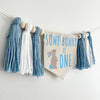 Easter 1st Birthday Party Decorations, Some Bunny is One High Chair Banner, Spring First Birthday Tassel Sign