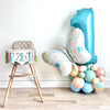 Butterfly First Birthday Balloons | Spring Balloon Tower | Tea Party Balloon Tower