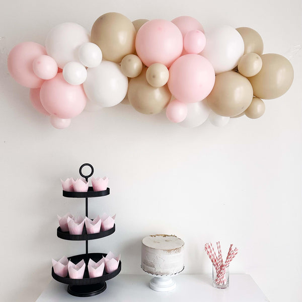 Cookie Baby Shower, Pink Neutral Balloon Garland, Baby Girl Party, Baby Shower Balloons, It's A Girl Decorations, One Sweet Girl