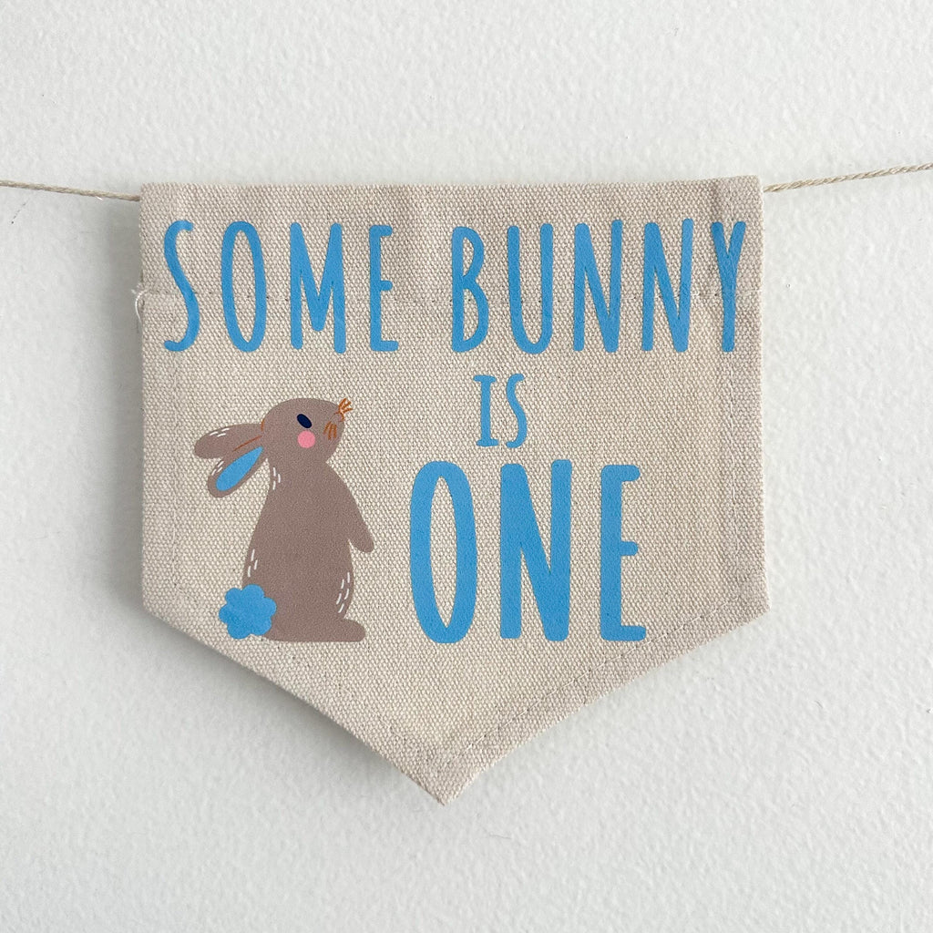 Easter 1st Birthday Party Decorations, Some Bunny is One High Chair Banner, Spring First Birthday Tassel Sign