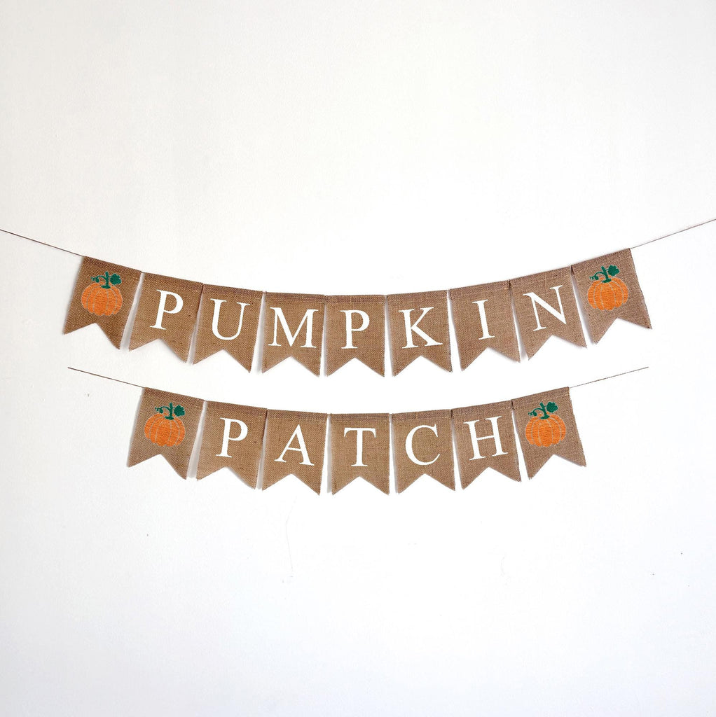 Pumpkin Patch Sign | Fall Party Decor | Little Pumpkin Baby Shower | Fall Festival Decorations | Pumpkin Patch Decor | Burlap Banner